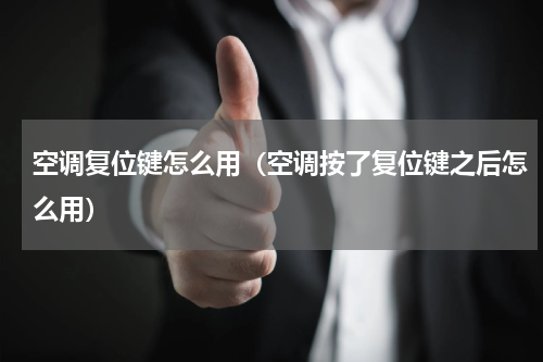 空调复位键怎么用（空调按了复位键之后怎么用）