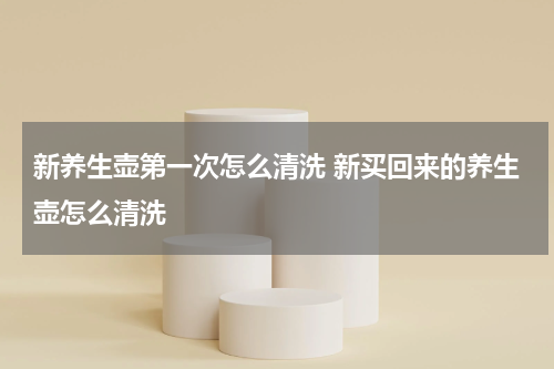 新养生壶第一次怎么清洗 新买回来的养生壶怎么清洗