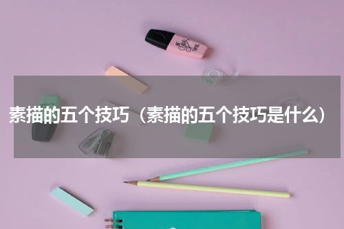 素描的五个技巧（素描的五个技巧是什么）