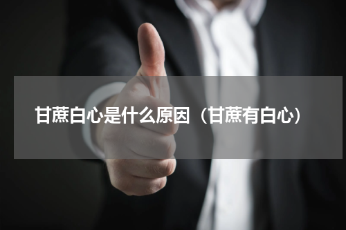 甘蔗白心是什么原因（甘蔗有白心）