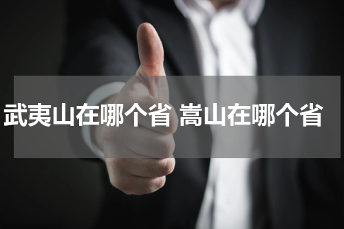 武夷山在哪个省 嵩山在哪个省