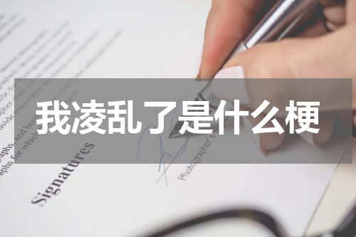 我凌乱了是什么梗