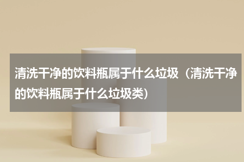 清洗干净的饮料瓶属于什么垃圾（清洗干净的饮料瓶属于什么垃圾类）