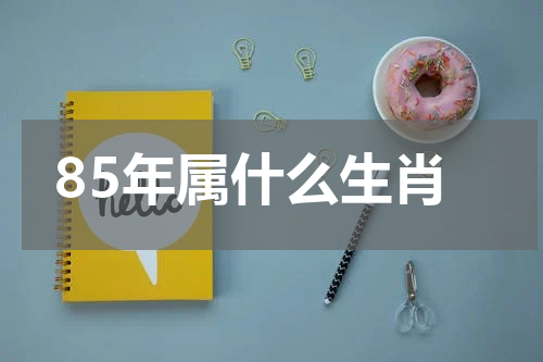 85年属什么生肖
