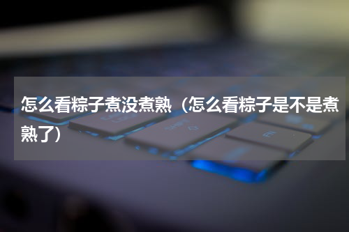 怎么看粽子煮没煮熟（怎么看粽子是不是煮熟了）