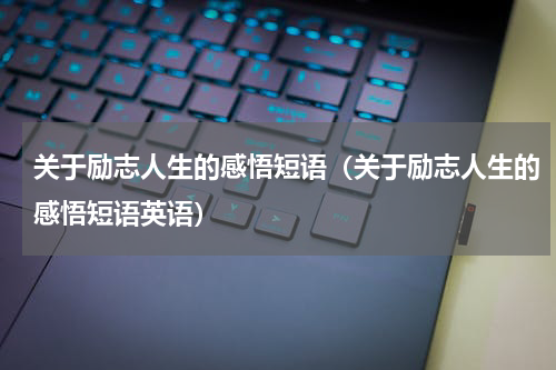 关于励志人生的感悟短语（关于励志人生的感悟短语英语）