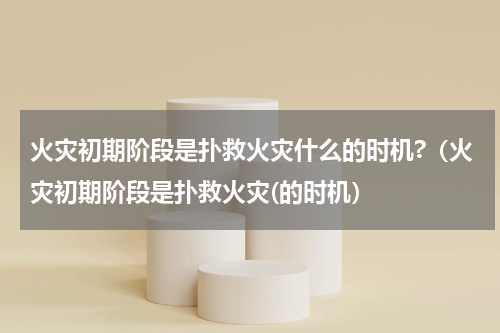火灾初期阶段是扑救火灾什么的时机?（火灾初期阶段是扑救火灾(的时机）