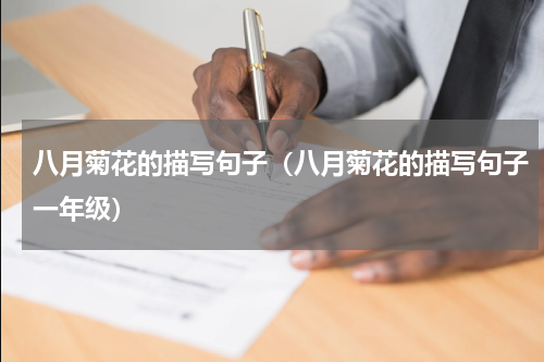 八月菊花的描写句子（八月菊花的描写句子一年级）