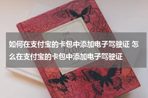 如何在支付宝的卡包中添加电子驾驶证 怎么在支付宝的卡包中添加电子驾驶证