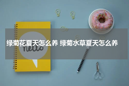 绿菊花夏天怎么养 绿菊水草夏天怎么养
