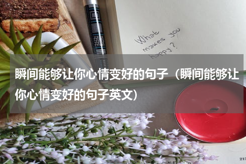 瞬间能够让你心情变好的句子（瞬间能够让你心情变好的句子英文）